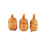 Cat Ornament Hand-carved Wooden Cat Statue Cute Tiny Cat Sculpture Creative Cartoon Animal Figurine Kids Gifts