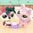 Mini 2pcs Lot Pet Shop Dogs and Cats Collectable With Accessories Best Gift For Kids Toy - Lootquake