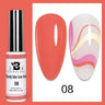 5ML Gold Silver Metallic Liner Paint Gel Polish Chrome Mirror Metal Effect Super Bright French UV LED Semi Permanent Nail Gel