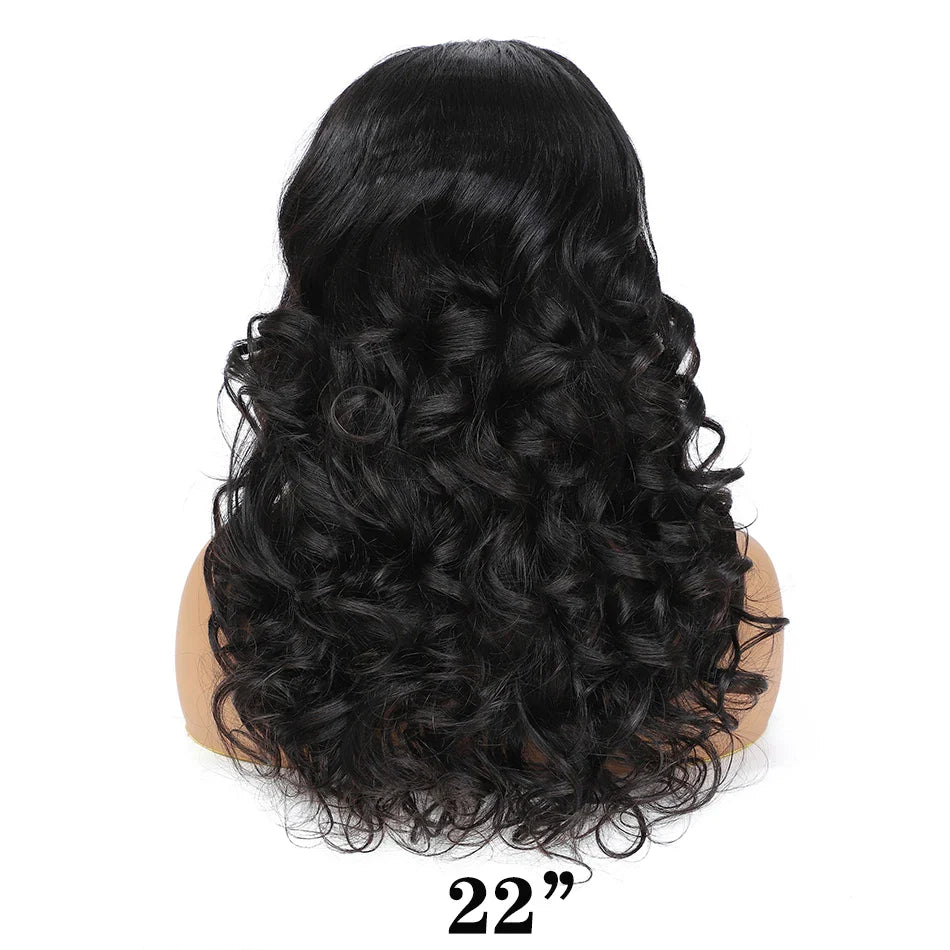 100% Indian Hair | Remy Wear and Go | Glueless | Human Hair | Pre Plucked | Pre Cut | Bouncy | Loose | Body Wave | Lace Front Wigs