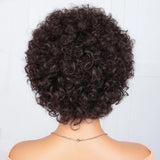 Afro Kinky Curly Wig | Short Full Machine Made Remy Human Hair (Glueless "Wear to Go")