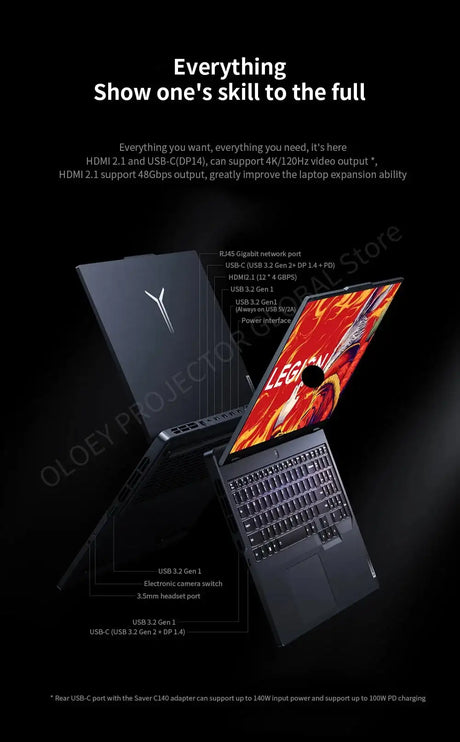 Lenovo LEGION R9000P 2023 R9 32G 1/2T 16" 2.5K 240Hz - Lootquake