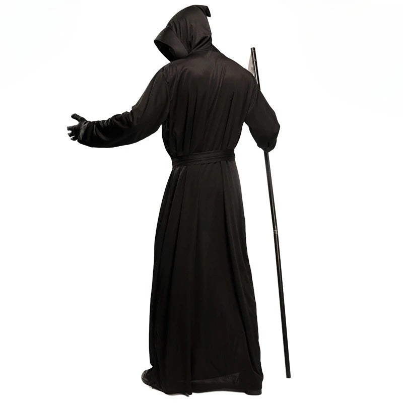 Black Demon Halloween Costume,Festival Sickle Role-playing Costume