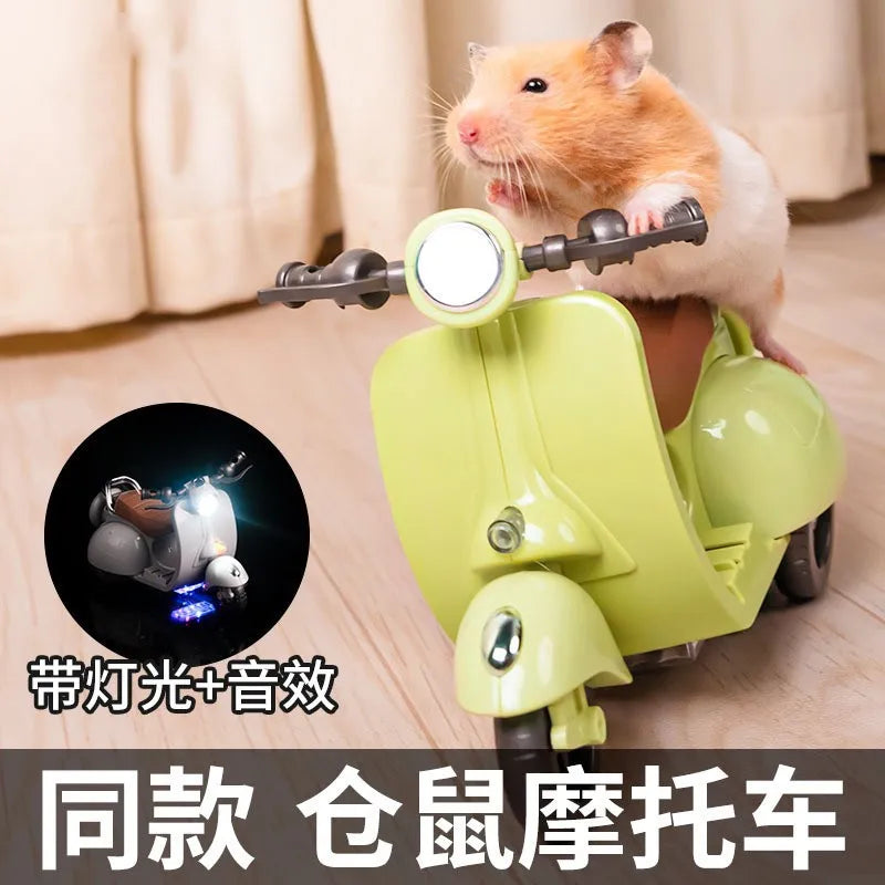 Minimoto eléctrica para muñecas Labubu, accesorios para muñecas Labubu, divertidos y adorables juguetes para muñecas, con luces y música, regalo de Navidad para niños.