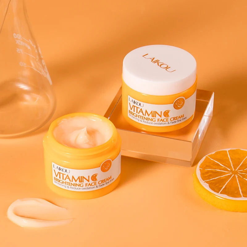 Crema facial con vitamina C para hidratar, blanquear, iluminar, reparar, esencia antienvejecimiento, cuidado facial de la piel. Contiene