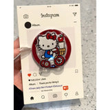 The Phone Case With The Cute Hello Kitty Magnetic Stand is Suitable For iPhone