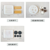 Molde de silicona para velas perfumadas con forma de galleta, para modelar velas, para hacer tú mismo, para hornear pasteles y yeso, herramientas para decorar pasteles.