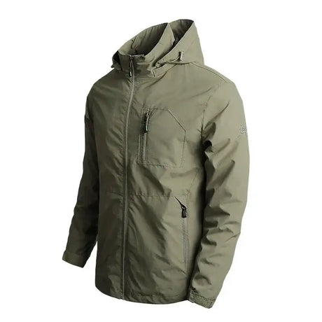 Men's Jackets Waterproof Function Hooded Jacket Windbreaker Outdoor Camping Sports Elastic Coat Male Clothing Thin Overcoat - Lootquake