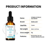 Suero facial con vitamina C, suero de vitamina CE con ácido ferúlico para mujeres, suero de vitamina E y ácido ferúlico, cuidado de la piel, suero de vitamina C para el rostro.