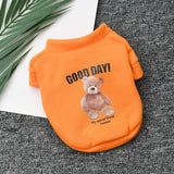 Ropa para perros, disfraz para perros, ropa para mascotas, camiseta de oso de dibujos animados para mascotas, ropa para cachorros, chaleco para mascotas, ropa para mascotas, camiseta deportiva para perros XS-XXL