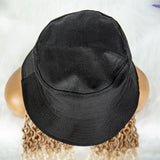 30" Crochet Afro Dreadlocks Bucket Hat Wig | Synthetic Braided Hair | Curly Ends | Black Women