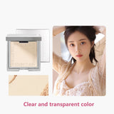 Waterproof powder with mirror, durable makeup, full face coverage, compact powder, cosmetics base, 3 colors