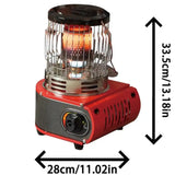 Outdoor Heater 1300W Portable Dual-Use Heating Stove Liquefied Gas Mini Tent Heater Grill Stove Tent Heater For Camping - Lootquake