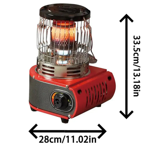 Outdoor Heater 1300W Portable Dual-Use Heating Stove Liquefied Gas Mini Tent Heater Grill Stove Tent Heater For Camping - Lootquake