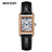 SANDA 1116 New Fashion 2024 Elegant Design Rectangle Dial Water Resistant Quartz Movement Business Women Analog Wrist Watch - Lootquake