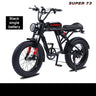 Bicicleta eléctrica de montaña plegable AKEZ, inteligente y potente, con suspensión total de litio de 1500 W, 26 Ah y 48 V, con neumáticos anchos.