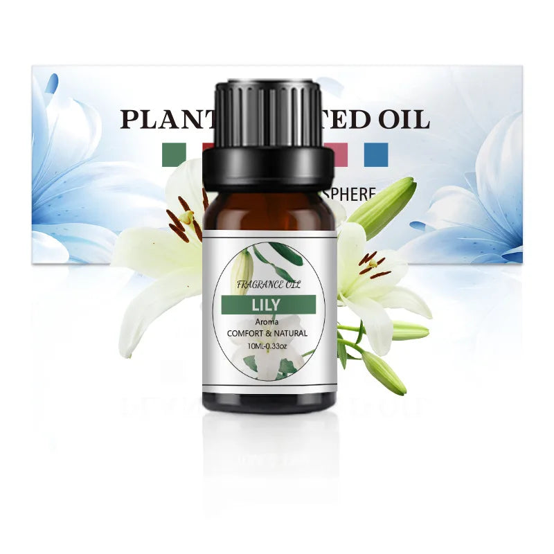 10ML Fragrance Oil Plant Making DIY 33 Flavor Aromatherapy Plaster Candle Soap Fragrance Oil for SPA Diffuser Sleep Humidifier