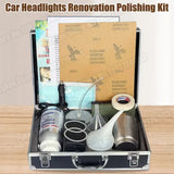 Car Headlight Polish Restoration Kit Car Headlamp Repair Renovation Kit 100ml Car Headlights Liquid Polymer Clean Auto Tool Set - Lootquake