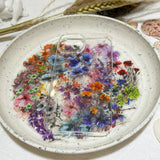 Paquete de 50 pegatinas de flores con tinta, impermeables, transparentes, de PET, para cuadernos, guitarras y flores.