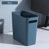 Slim Large Trash Can Wastebasket Garbage Container High-Capacity for Bedroom Kitchen Office Storage Bin Orange