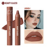 12-Color Matte Waterproof Lipstick Pen - Long-Lasting, Vibrant Berry Tone, Plant-Based Squalane, Smooth Application for All Skin