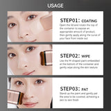 Base de maquillaje hidratante transparente y humectante con perspectiva natural, hidratante, brillante, fina y ligera. Base de maquillaje de doble cabezal rotada, más cómoda, función impermeable, fácil de maquillar, fácil de usar.