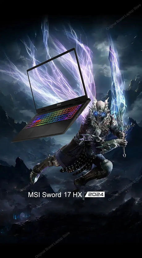 2024 MSI Sword 17 HX Laptop 17 Inch 2.5K QHD 240Hz IPS Screen Netbook i7-14700HX 16GB 1TB SSD RTX4060 Gaming Notebook Computer - Lootquake