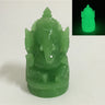 Ganesha Buddha Statue Elephant God Sculpture Ganesh Figurine Man-made Jade Stone Garden Home Decoration Accessories Statues