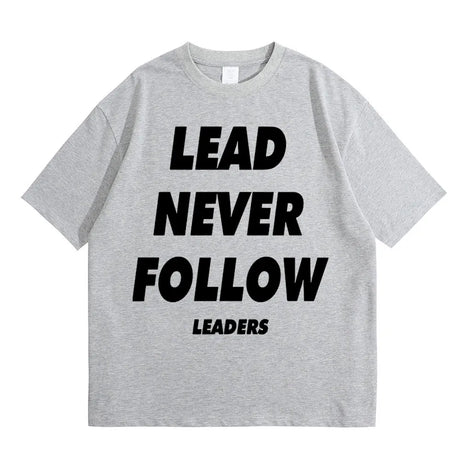 Rapper Chief Keef Lead Never Follow Leaders T Shirts Men Women Fashion Hip Hop Vintage T-shirt Cotton Casual Oversized T-shirts - Lootquake