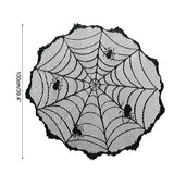 Halloween Decoration Lace Spider Web Skeleton Skull Tablecloth Black Fireplace Mantel Scarf Event Party Decoration Supplies