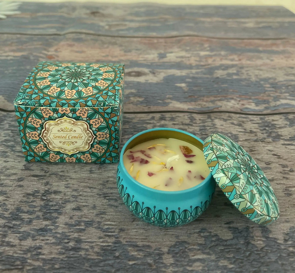 Dried Flower Aromatherapy Soy Candle Plant Essential Oil Incense Candle Deodorant Refreshing Aromatherapy Candle Birthday Candle