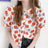 Women Summer Korean Casual Printing Chiffon Loose Polo-Neck Short Sleeve Blouse Women Clothes Sweet All-match Floral Top Tee - Lootquake