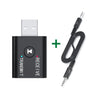 Receptor y transmisor de audio Bluetooth 5.0 2 en 1, adaptador inalámbrico de música estéreo con entrada AUX USB de 3,5 mm y micrófono para coche, altavoz, TV y PC.