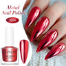 LILYCUTE 7ML Super Bright Gold Metallic Nail Polish No Need Lamp Quick Dry French Style Glass Bottle Manicure Nail Art Varnish