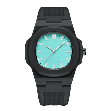 Square Stripe Color Silicone Men Watches Luxury Brand Waterproof Quartz Sport Couple Wristwatch Lover Gifts Rlojes Para Hombre - Lootquake
