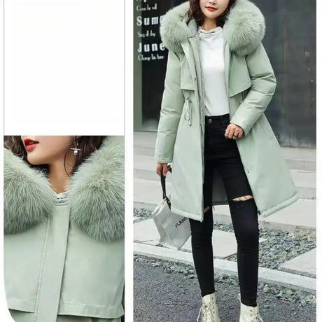 New In Coats & Jackets Women's Winter Padded Jacket Loose Casual Outerwears Fleece Hodded Windbreaker Elegant Office Lady's Coat - Lootquake