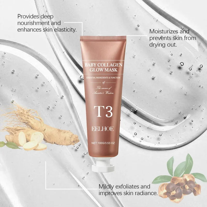 Mascarilla de colágeno Peel Off, mascarilla iluminadora, reafirmante, lifting, atenúa líneas finas, aumenta la elasticidad, antiarrugas, ilumina, cuidado de la piel coreano.