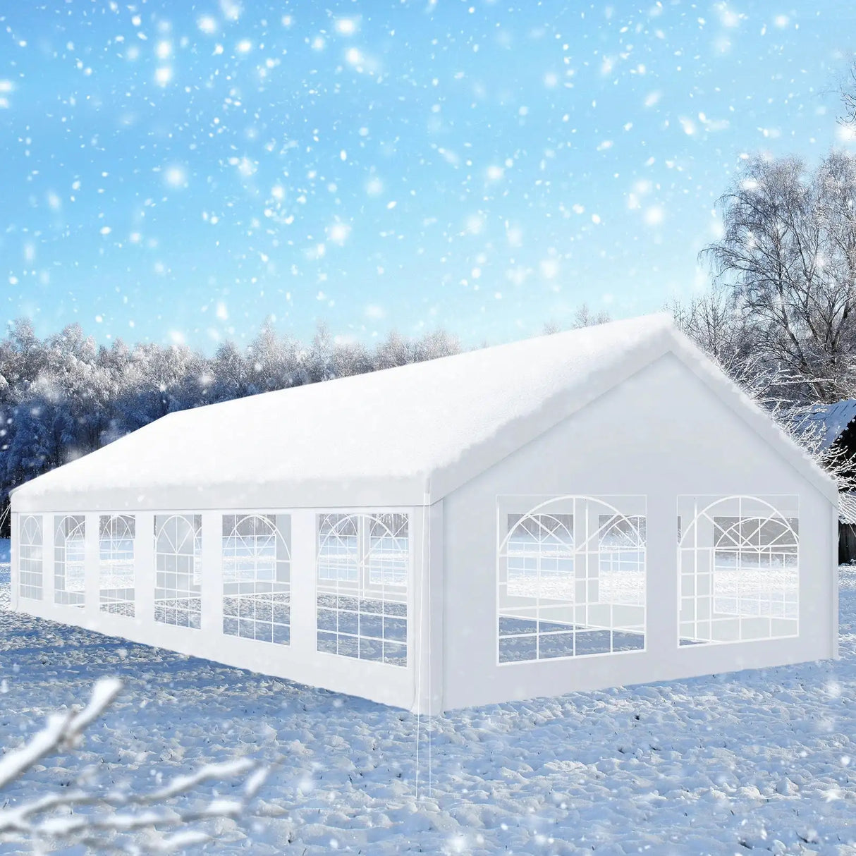 20x40FT Party Tent Heavy Duty, Wedding Tent, Event Tent for Parties, with 8 Removable Sidewalls, 20x40 Tent Carpas para Fiestas - Lootquake