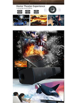 Potente altavoz inalámbrico Bluetooth para cine en casa, ordenador, TV, coche, caja de sonido, barra de sonido, graves potentes, subwoofer, radio, caja de sonido