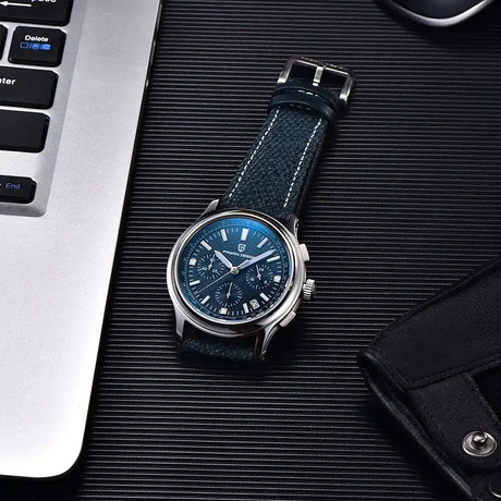 New PAGANI DESIGN 40MM Multifunctional Men's Quartz Watch Luxury Sapphire Glass AR Coated Chronograph Men's Watch - Lootquake