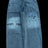 Y2K Pocket Fashion Embroidery Street Harajuku Gothic Retro High Waisted Loose Casual Jeans American Hip-hop Wide Leg Pants - Lootquake