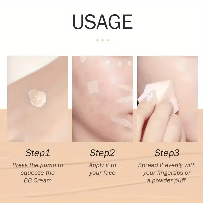 BB crème anti-cernes naturelle, fond de teint hydratant et nourrissant, waterproof et longue tenue, couvrance totale, convient à toutes les peaux