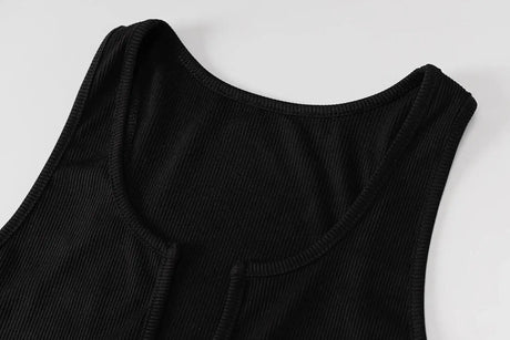 Sifreyr Ribbed V Neck Tank Long Dress Women Solid Sleeveless Bodycon Maxi Dress Sexy Streetwear Party Club Outfits Slim Sundress - Lootquake