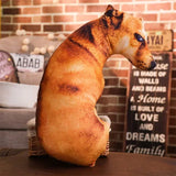 Cojín de perro 3D de peluche, muñeco de peluche realista, cojín para sofá, silla de oficina, decorativo, regalo creativo para el hogar
