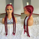 32" Senegalese Twist Lace Front Wig | 4 Twist Braids | DIY Cosplay Wig | Synthetic Braiding Hair