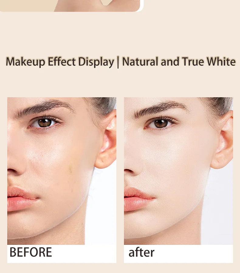 Fond de teint liquide anti-cernes pour une hydratation longue durée et un maquillage délicat et difficile à démaquiller
