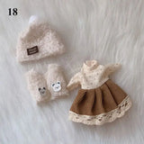 Ropa para muñecas de 16 cm, accesorios de vestir, camiseta sin mangas, pantalones casuales, vestido de mezclilla de rejilla, falda, accesorios de uso diario