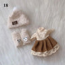 Ropa para muñecas de 16 cm, accesorios de vestir, camiseta sin mangas, pantalones casuales, vestido de mezclilla de rejilla, falda, accesorios de uso diario