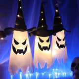 New Halloween Horror Atmosphere Creative Hanging Decorations Haunted House Scene Decoration LED Lights Ghost Party Garden