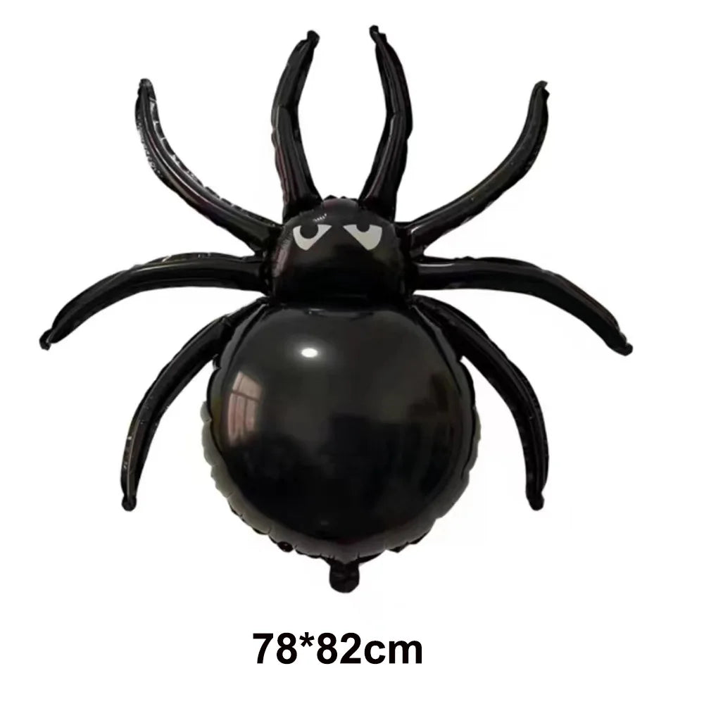 Halloween Theme Standing Balloon Pumpkin Haunted House Spider Cat Foil Balloon Happy Halloween Decor Supplies Kids Gifts